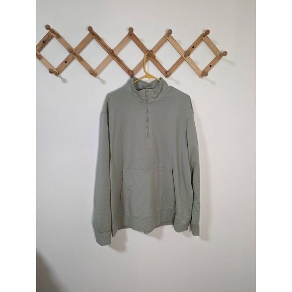 All In Motion Light Green Quarter Zip Pull Over Sweatshirt - Size XL - Picture 1 of 6